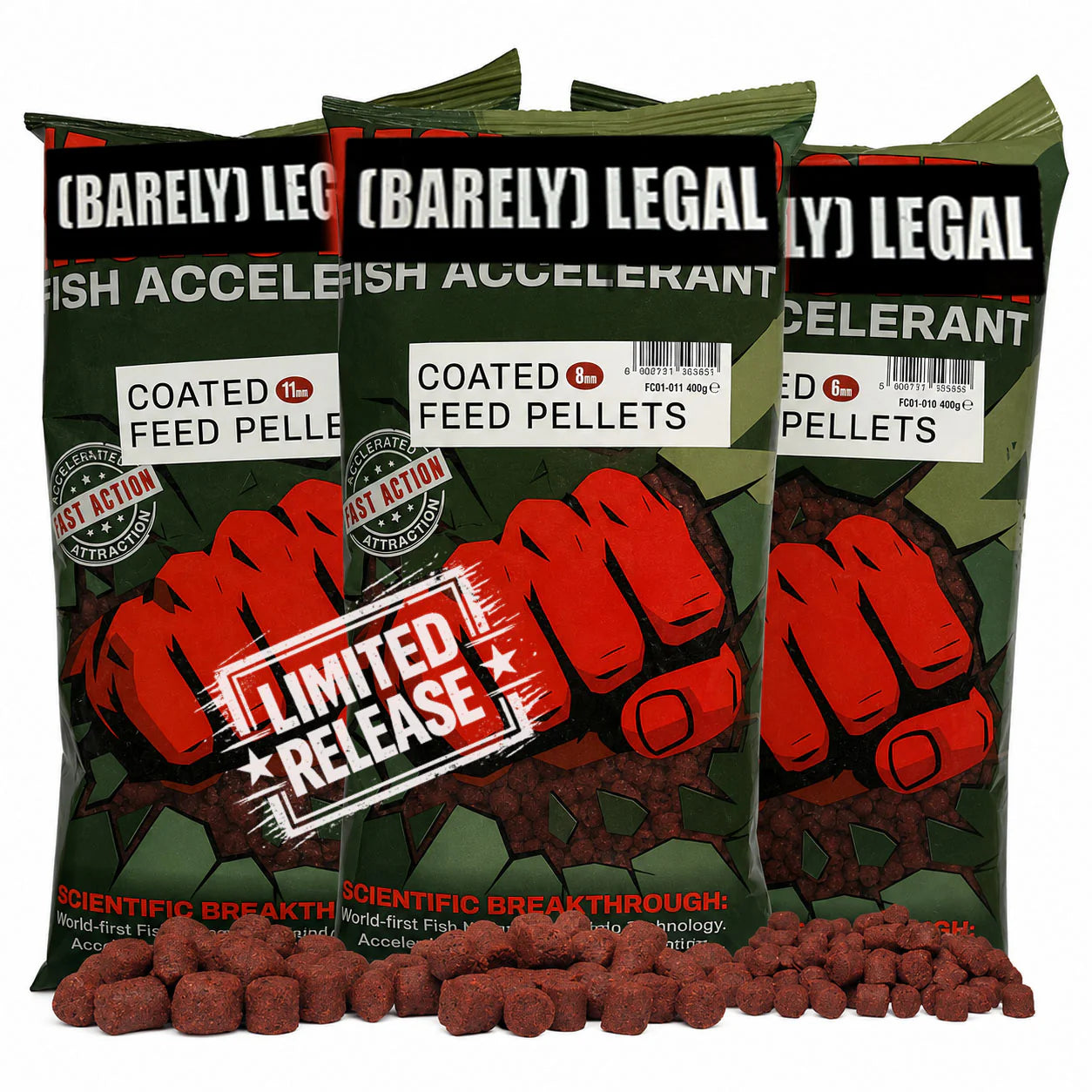 FJUKA CARP FISH ACCELERANT COATED FEED PELLETS (400G)