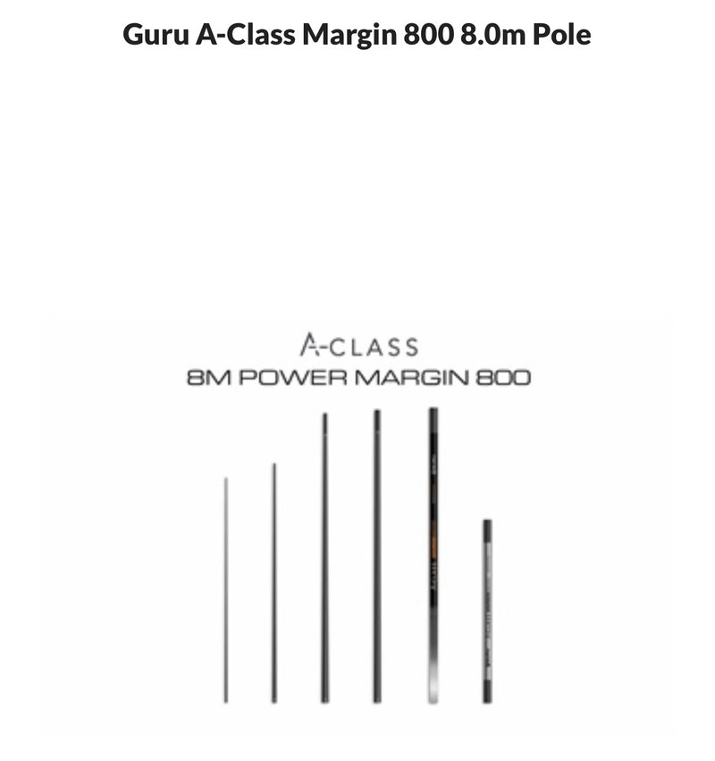 The Guru A-Class 8.0m Margin pole