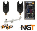 NGT Bite Alarm Bundle With Buzz Bar