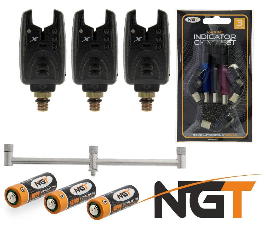 NGT Bite Alarm Bundle With Buzz Bar