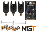 NGT Bite Alarm Bundle With Buzz Bar