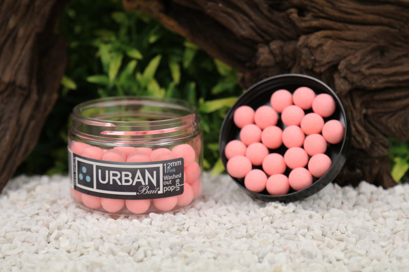 Red Spicy Fish Washed Out Pink Pop Up 12mm - Urban Bait