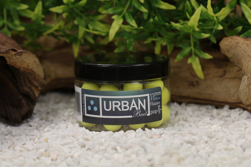 Tuna & Garlic Fluoro Yellow Pop Ups 15mm - Urban Bait