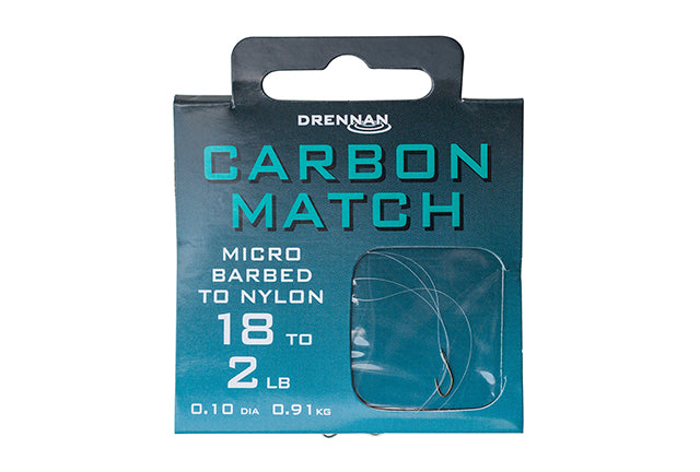 Drennan Carbon Match Hooks to Nylon
