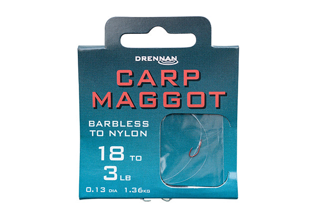 Drennan Carp Maggot Hooks to Nylon