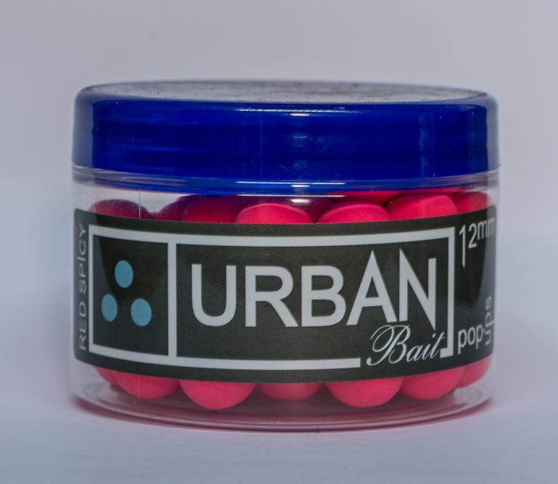 Red Spciy Fish Fluoro Pink Pop Up 15mm - Urban Bait